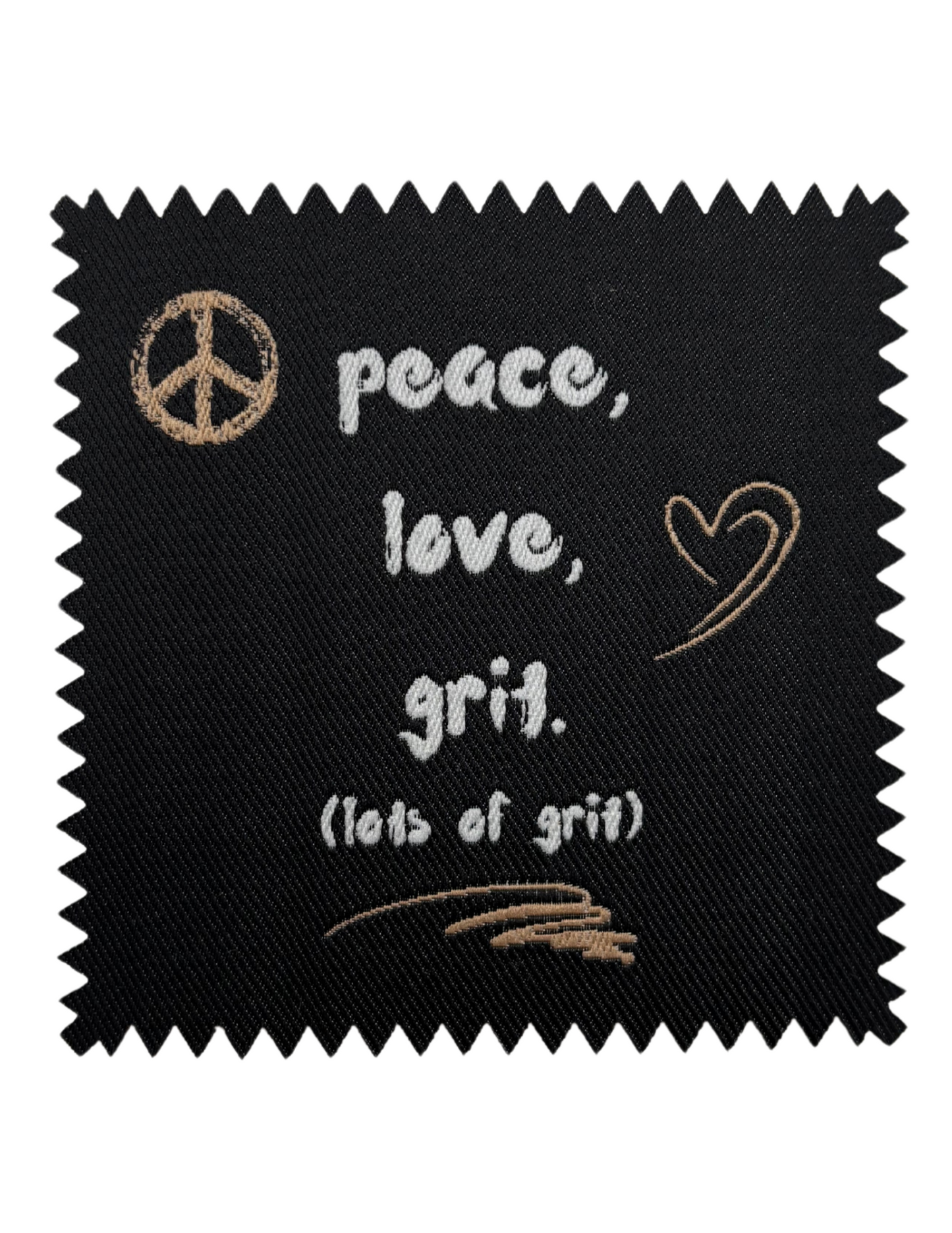 Peace, Love, Grit Patch