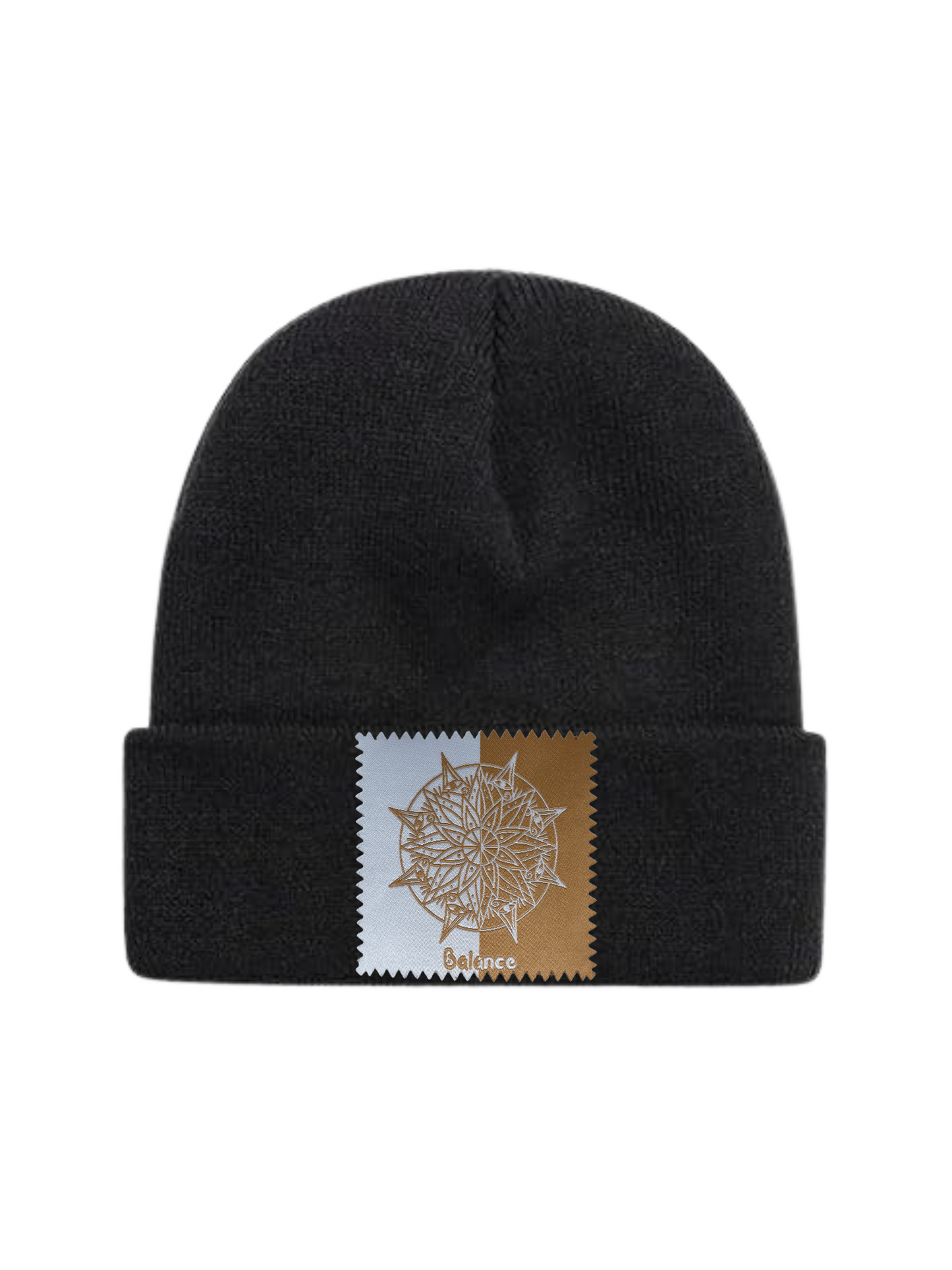 Custom Patch Beanie in Black