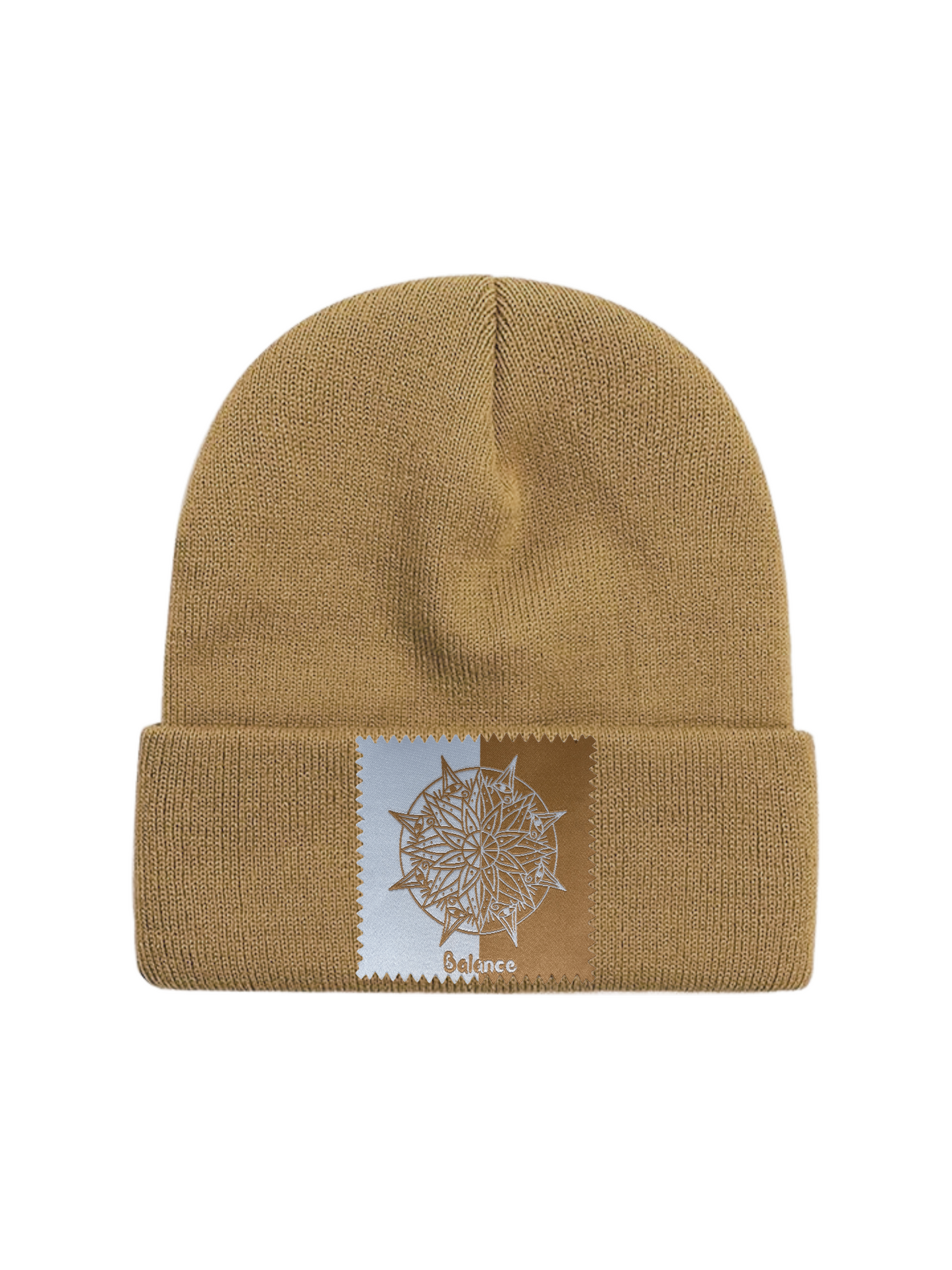 Custom Patch Beanie in Khaki