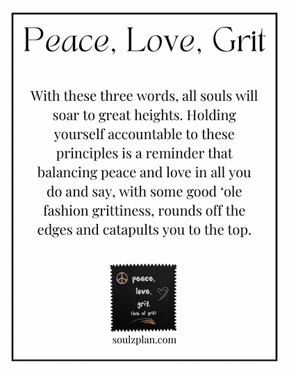 Peace, Love, Grit Patch